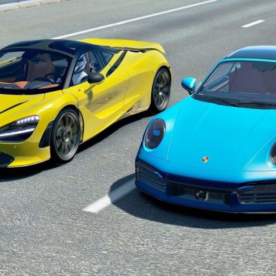 Porsche 911 Turbo S vs McLaren 720S: DRAG RACE